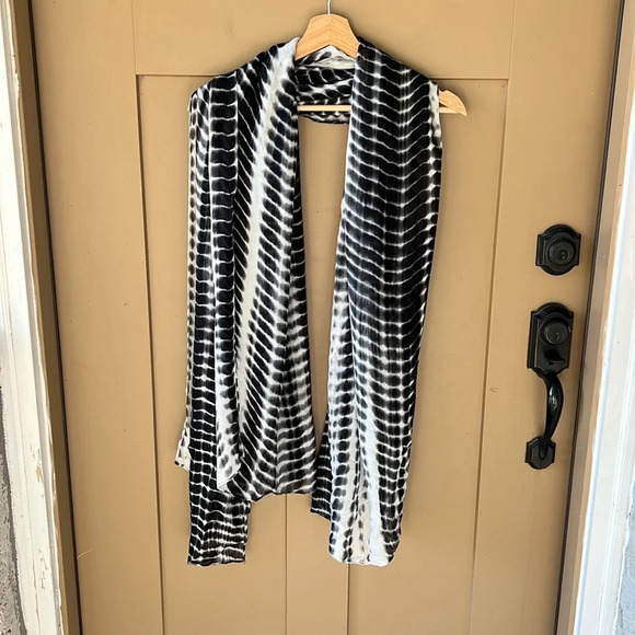 Michael Stars Boho Beachy Tie Dye Multi Use Kimono Topper Scarf Wrap - Picture 7 of 8